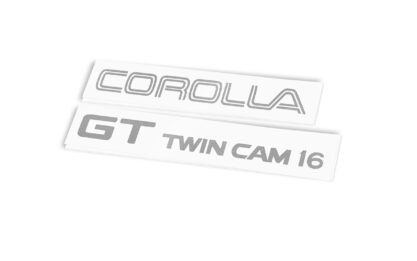 85 Corolla GTS Twin Cam 16 Decal Set