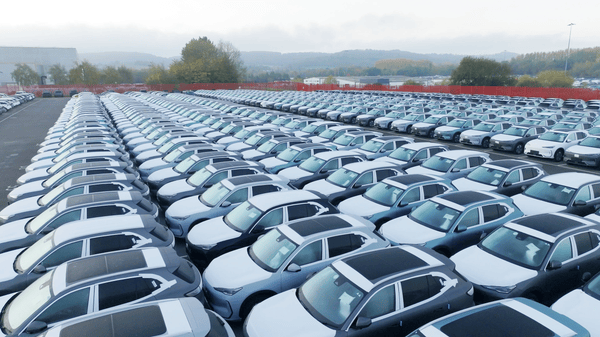 Geely EX5s Arriving At Bristol Port