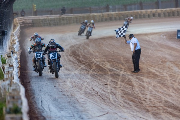Briar Bauman Races Harley-Davidson XG750R to Win Williams Grove Half Mile