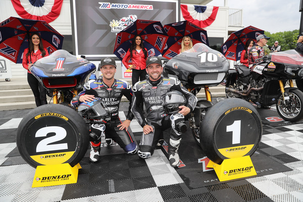 Travis Wyman and Kyle Wyman in 1-2 finish for Harley-Davidson at Road America