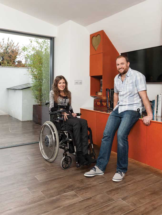 Lara and Dieter Lessman in their self build home