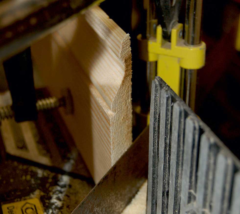 8. Cut external mitre