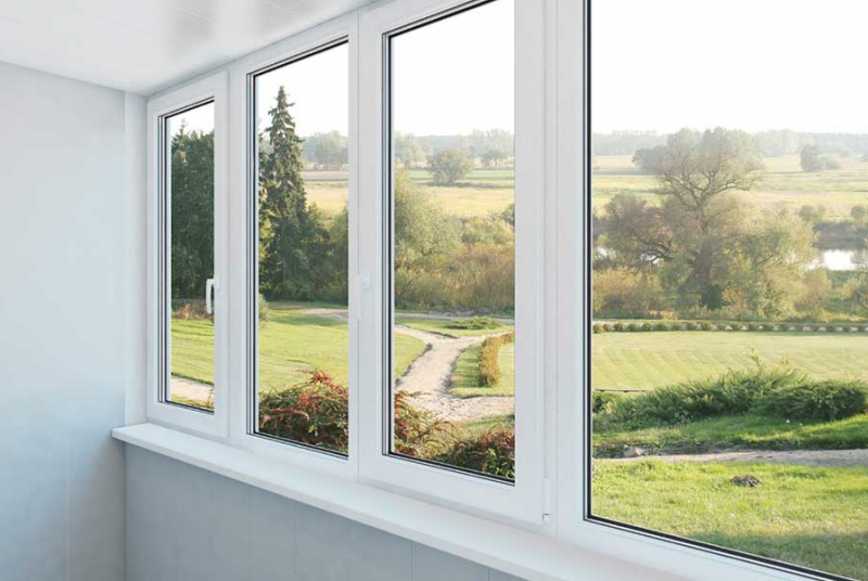 Double glazing - waterside windows.