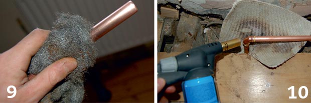 Replacing a radiator: Steps 9 and 10 Replacing a radiator: Steps 9 and 10