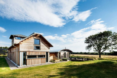 Timber frame farmhouse