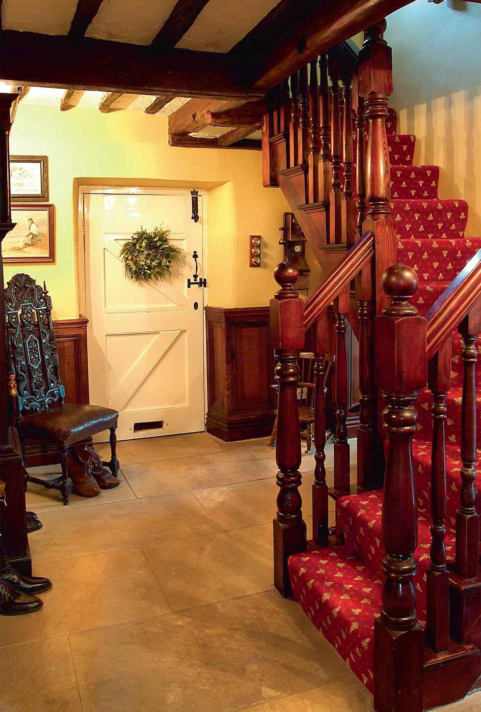 The hall and staircase