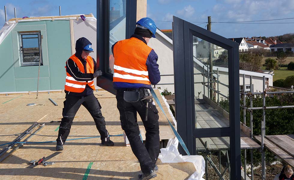 Hanse Haus builders positioning windows