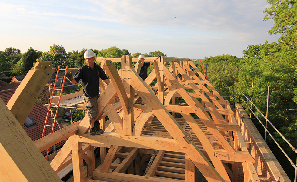 oakwrights timber frame roof trusses