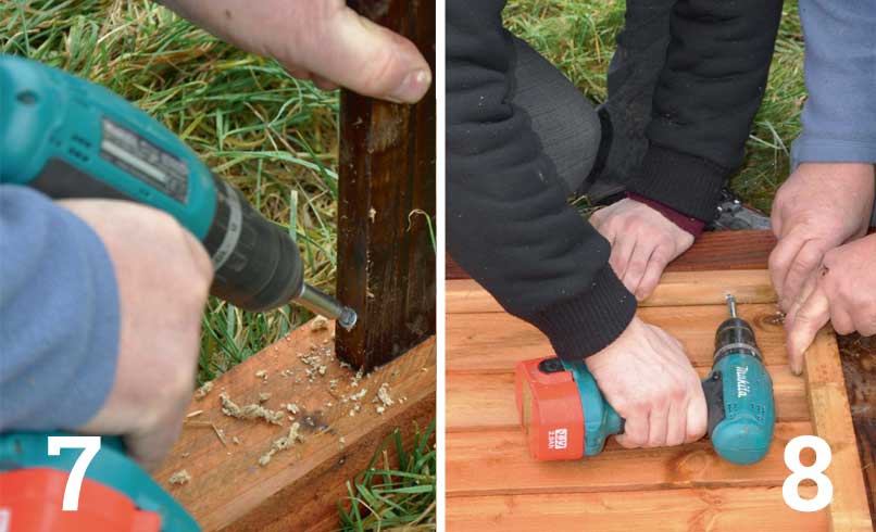 Use a gravel board at the foot of the panel to stop the end grain touching the ground and absorbing moisture; Attach the panel to a post on both sides