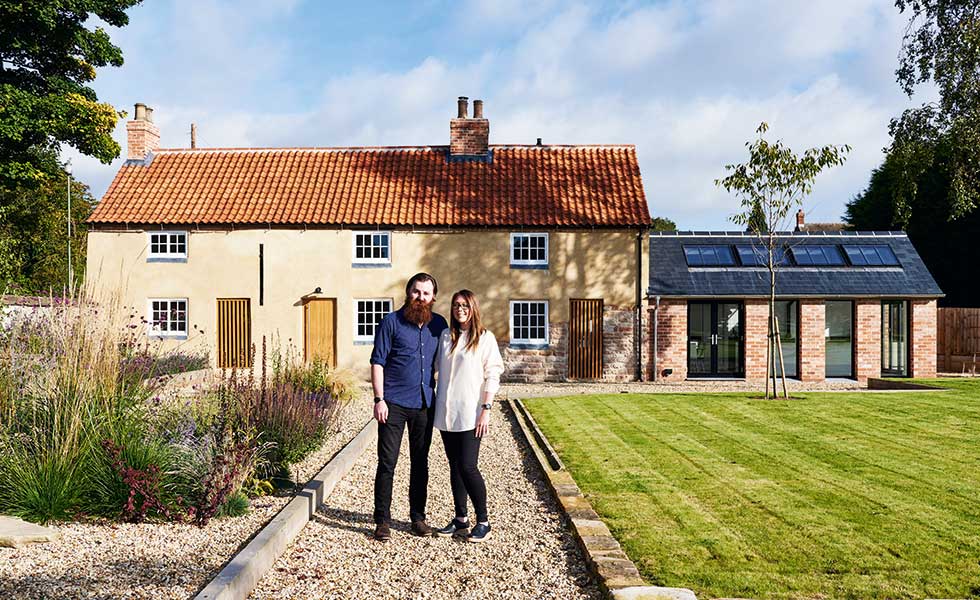 In this project, three listed buildings have been combined and extended to create one beautiful family home