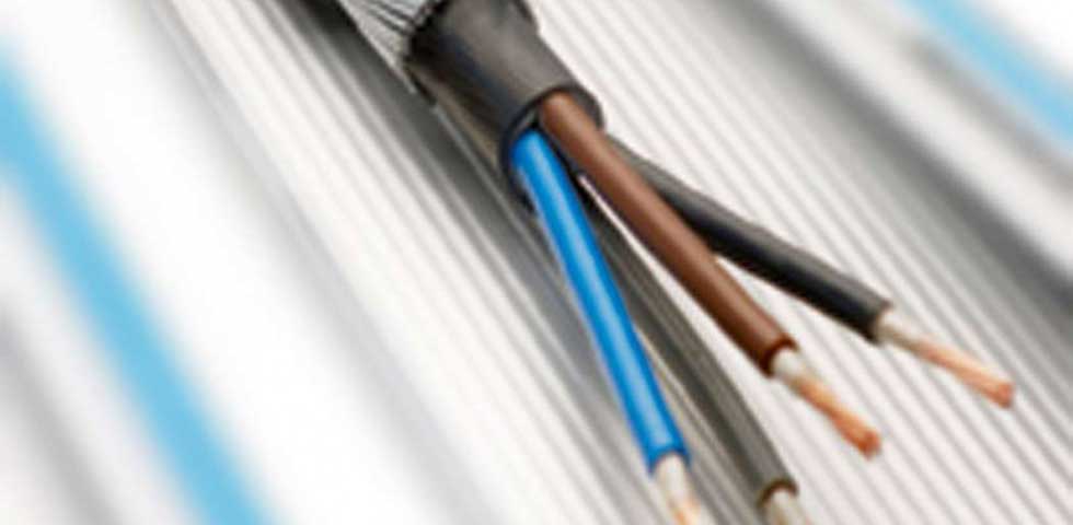 Exposed electric cable