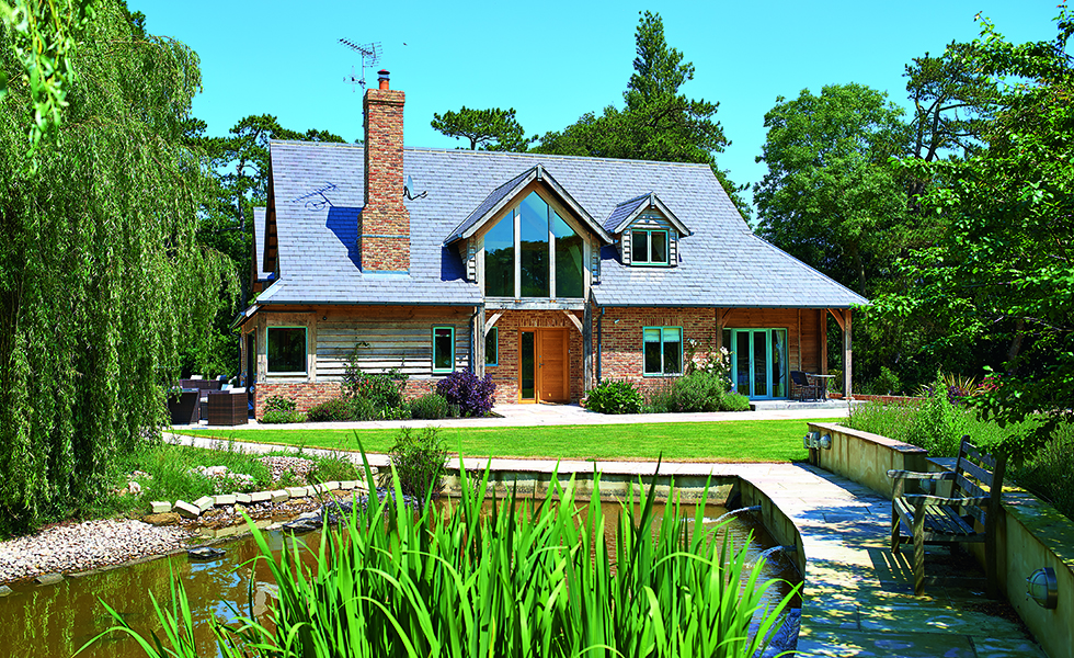 traditional dormer windows in cottage