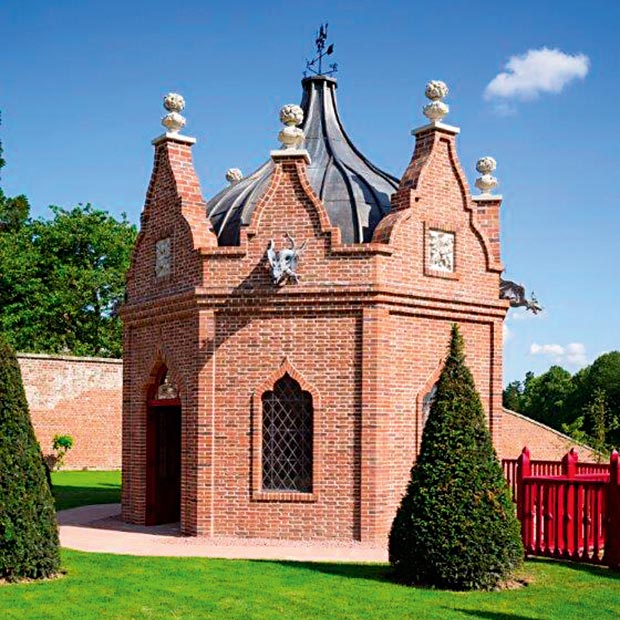 A pavilion garden building by York Handmade Brick Company