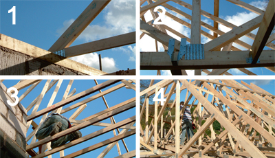 Fink Truss Roof Construction