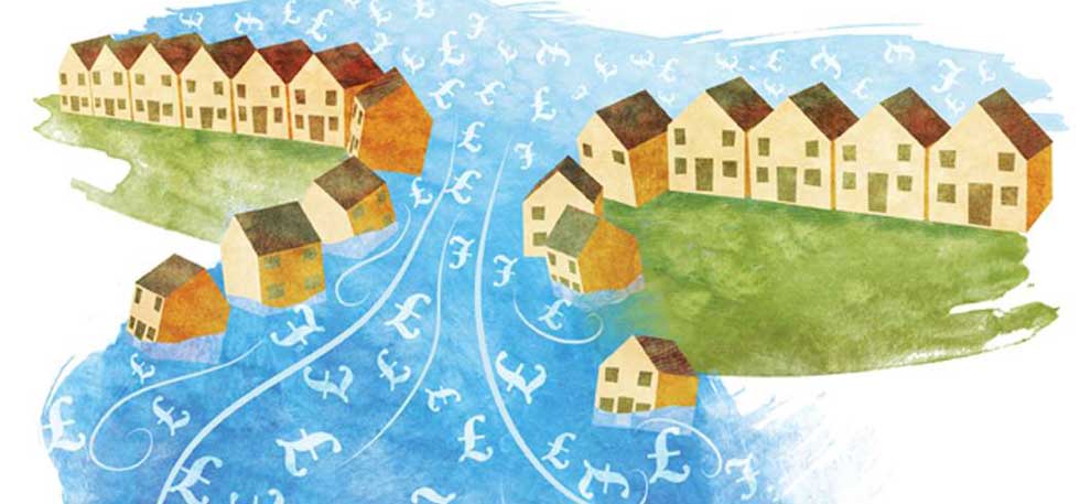 Illustration of the Community Infrastructure Levy Breaking