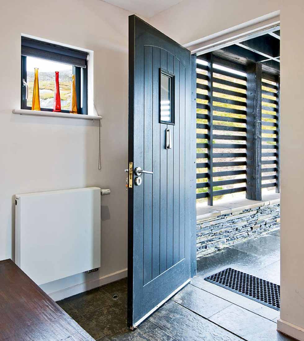 The entrance door
