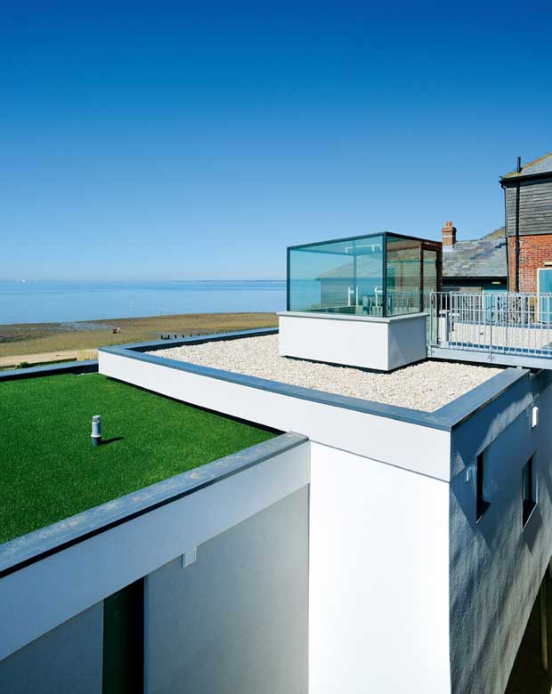 The house has stunning views out on to the ocean