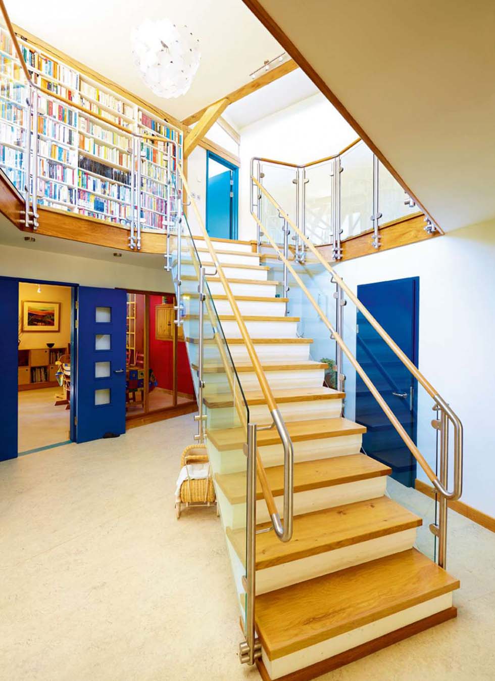 Oak-Frame-Lakehouse-Harling-Gallery-First-Floor-Library
