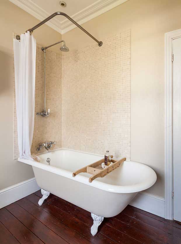 The bathroom in the Victorian terrace in Eltham
