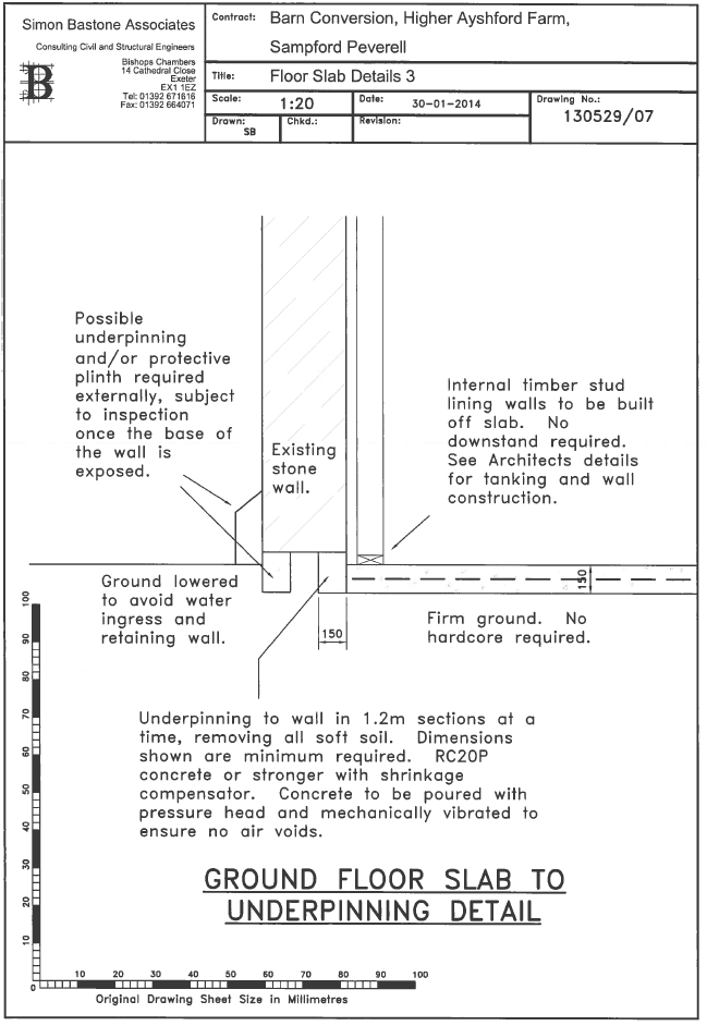 structural engineer drawings from Simon Bastone Associates