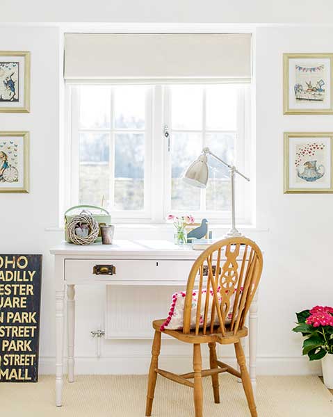 traditional desk area Cotswold home