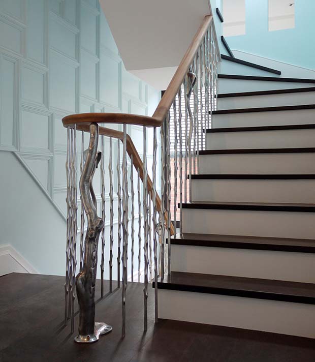Thorn balustrade made from aluminium or bronze
