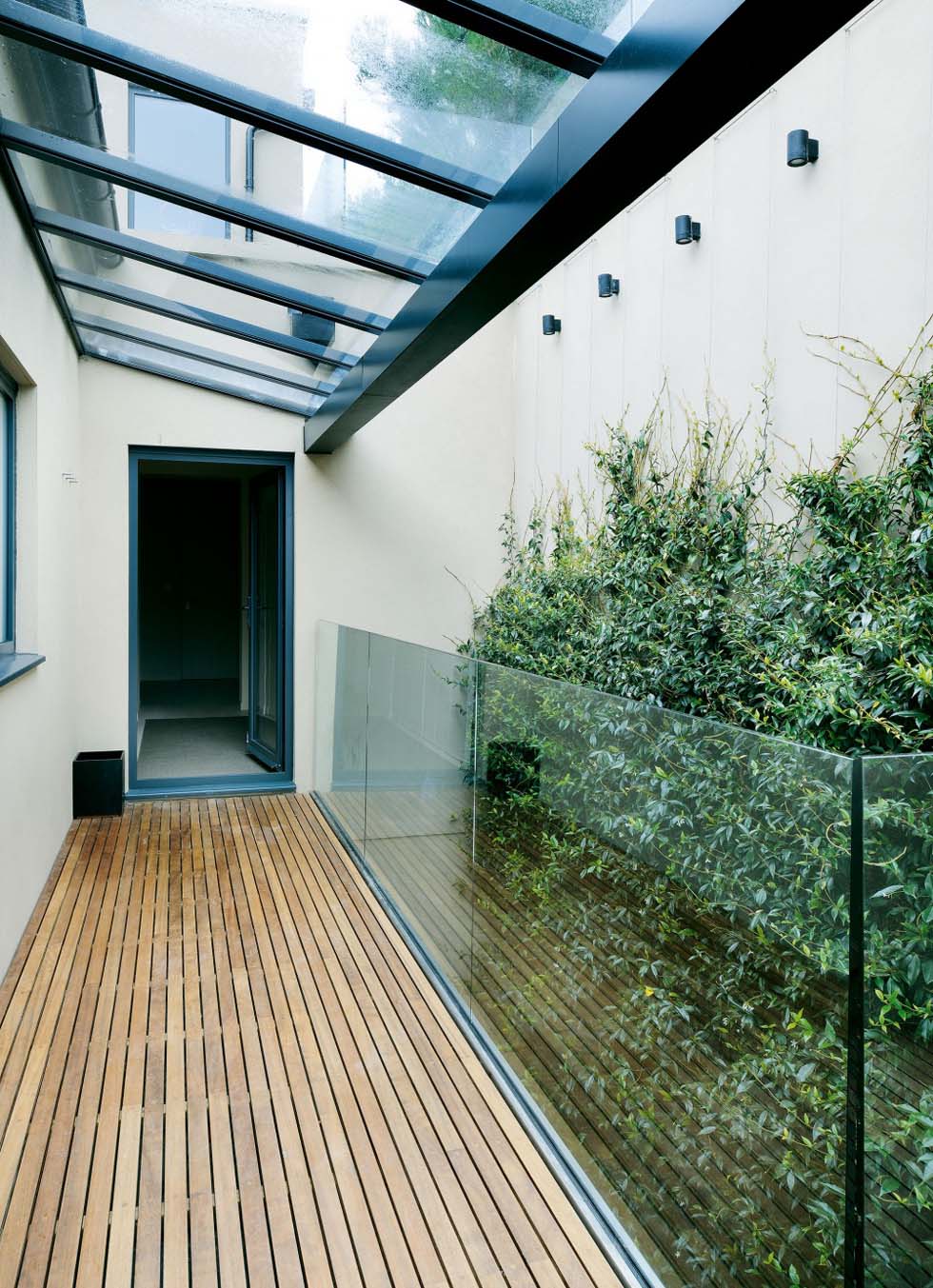 The sunken courtyard