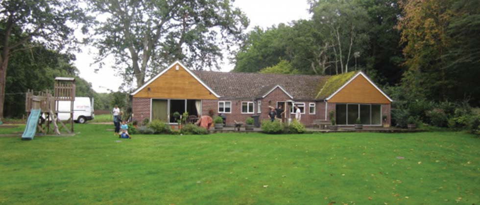 The bungalow before extension