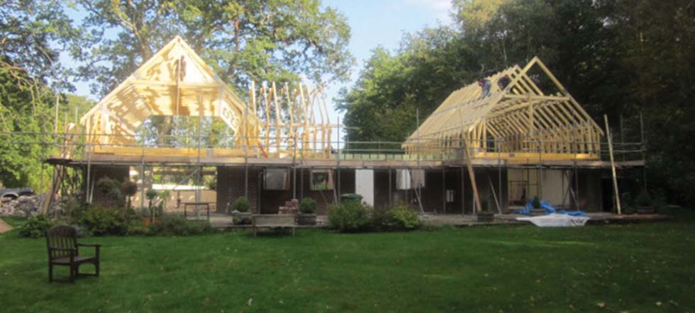 Rebuilding and adding a floor to the bungalow
