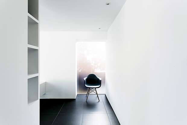 privacy glass on the side elevations of an extension to allow light