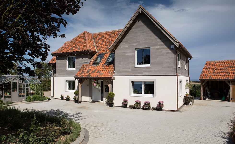 The UK's first oak frame Passivhaus self build