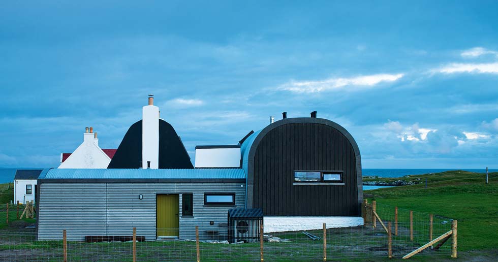The exterior of the house