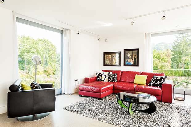 Floor-to-ceiling windows ensure the interiors are flooded with natural light