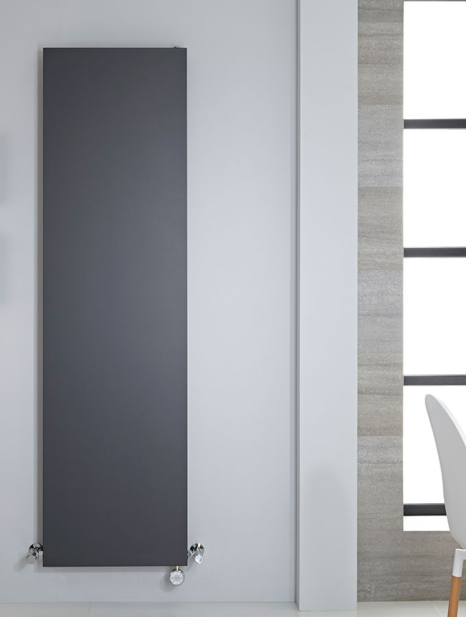 plain radiator in contemporary house