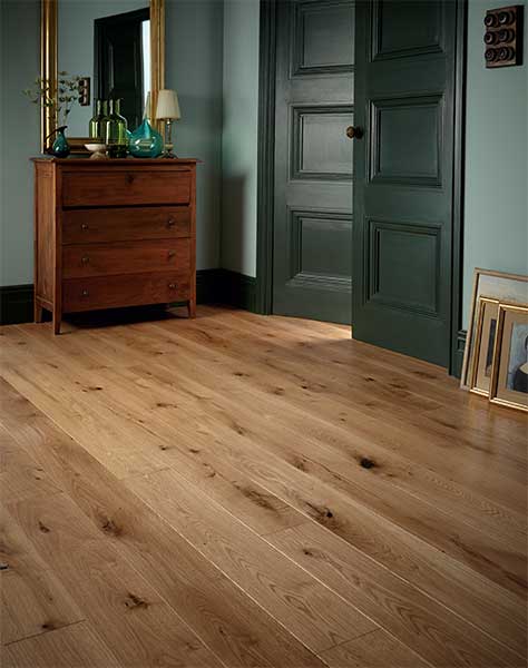 Solid oak flooring