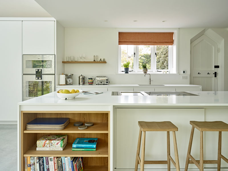 Kitchen with open shelving