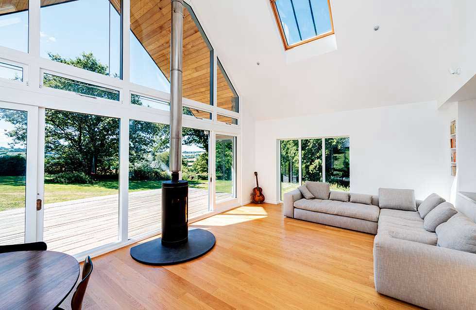 The open plan living area