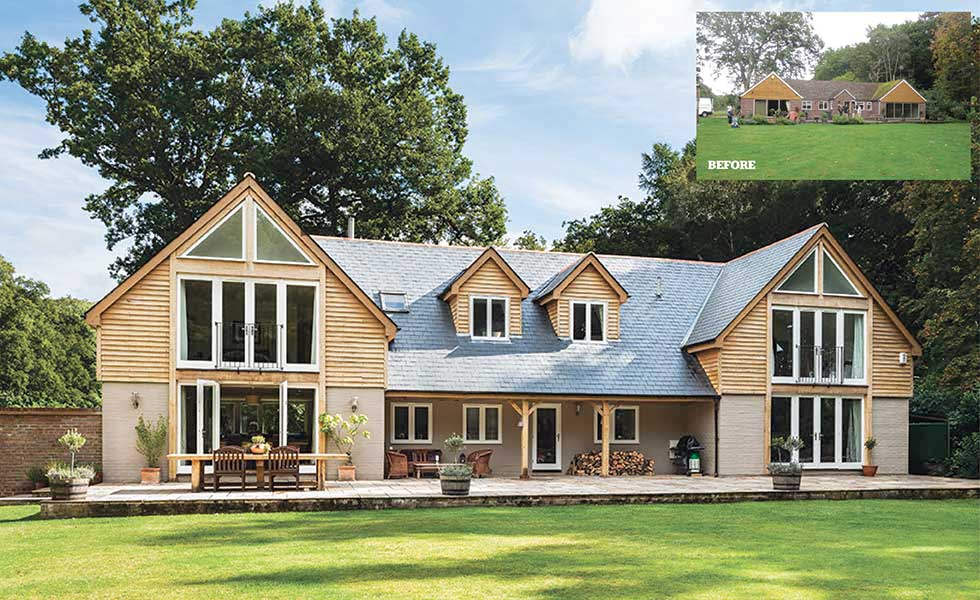 An oak clad bungalow remodel