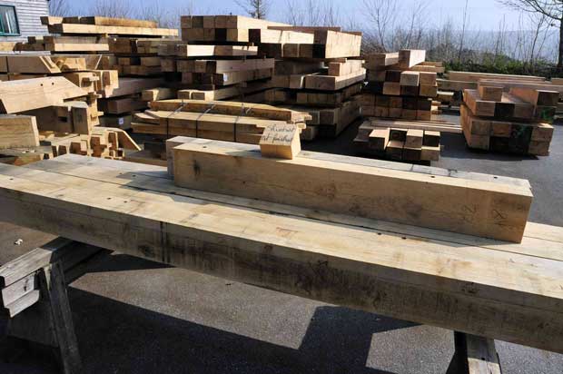 The unfinished frame in pieces