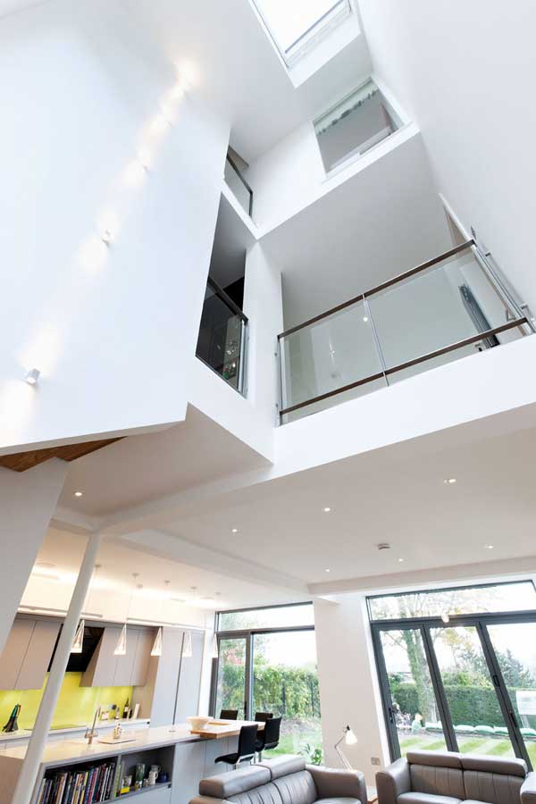 Triple-height space creates an internal atrium