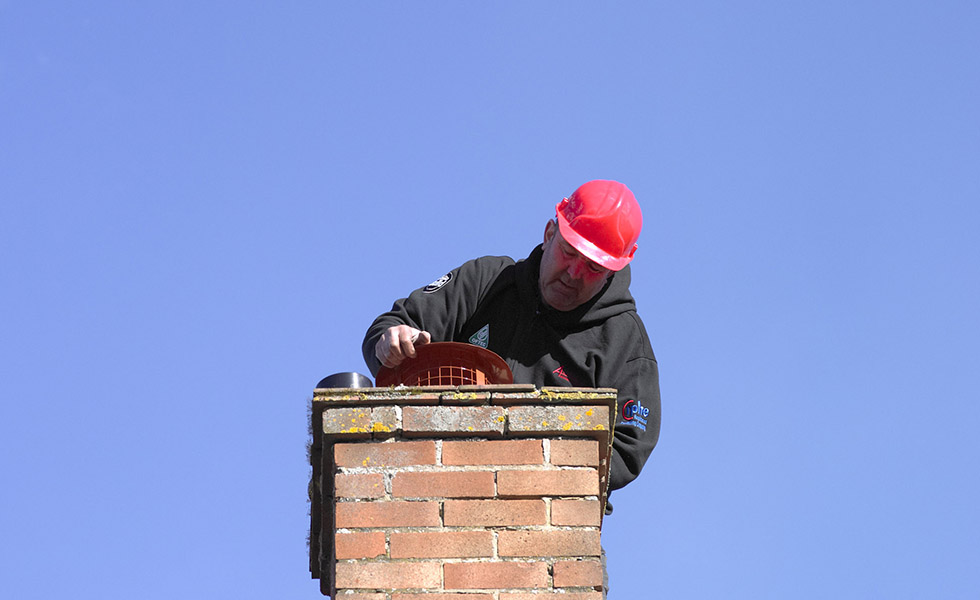 putting a cowl on the chimney to the range cooker
