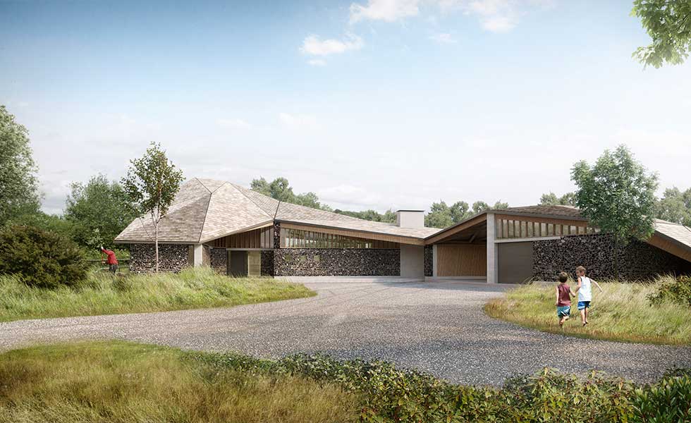 angular paragraph 55 home on the South Downs