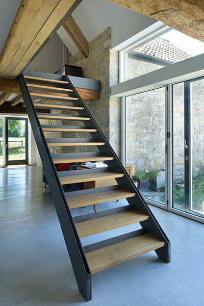steel and timber staircase