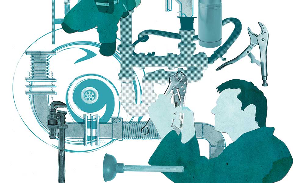 plumbing graphic illustration
