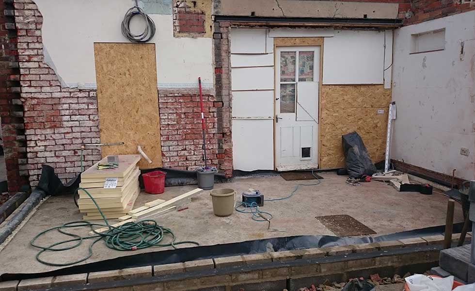 demolition of 1960s extension to 1930s home