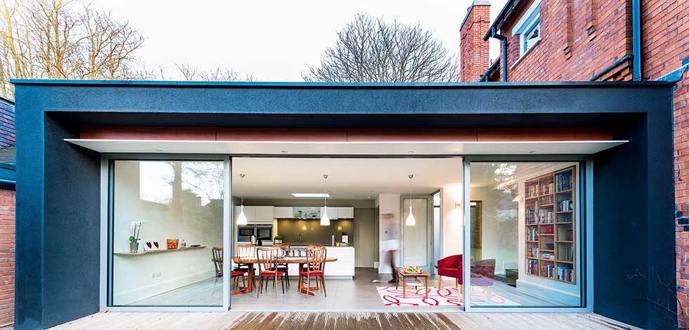 victorian villa modern extension for kitchen diner