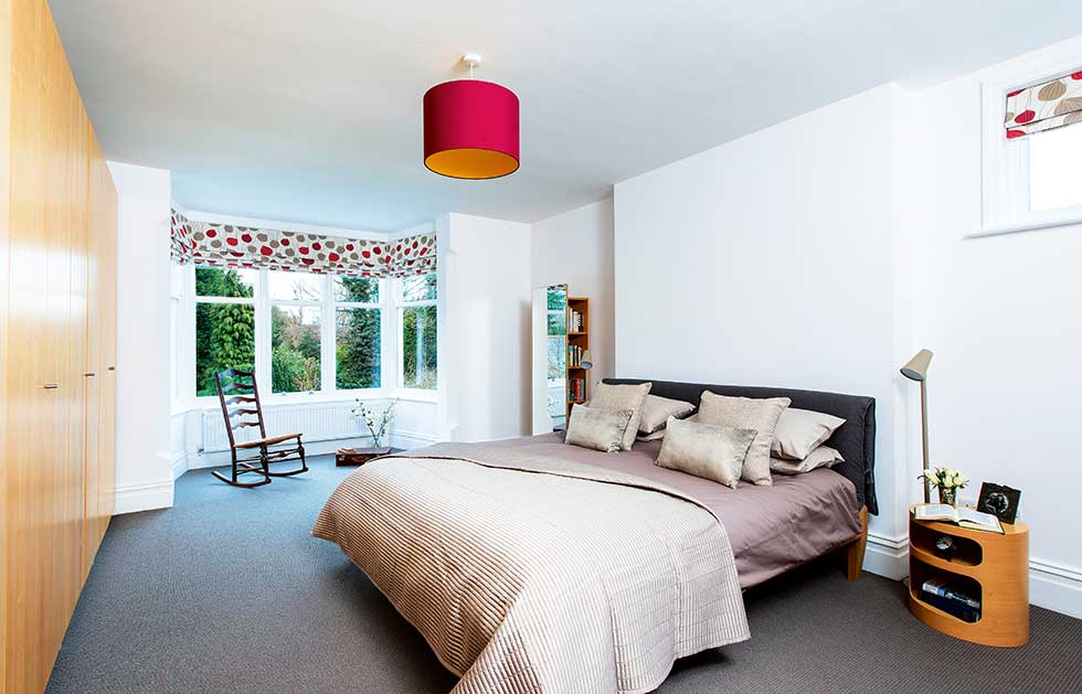 Victorian villa contemporary bedroom