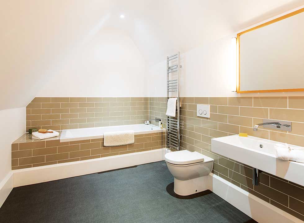 Victorian villa tiled bathroom