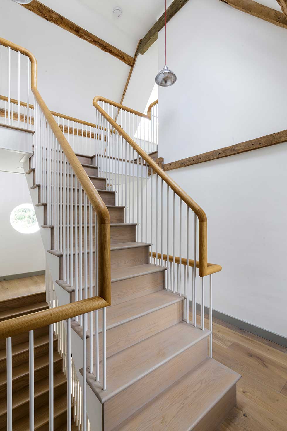 renovated listed cottage feature stair case