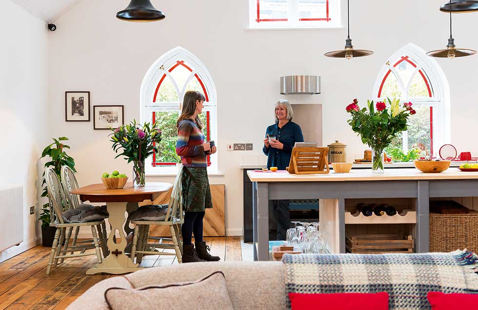 Tin Chapel renovation kitchen diner